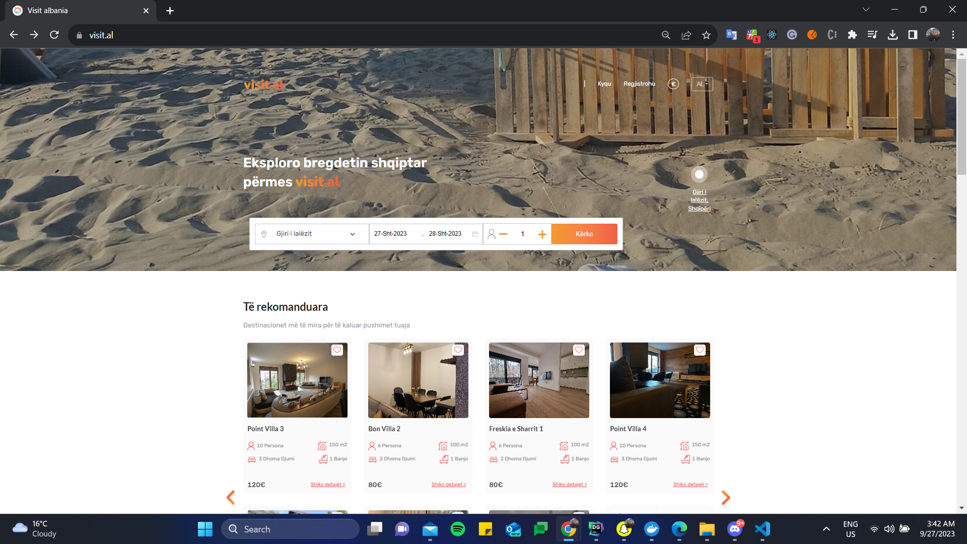 Visit.al Booking App